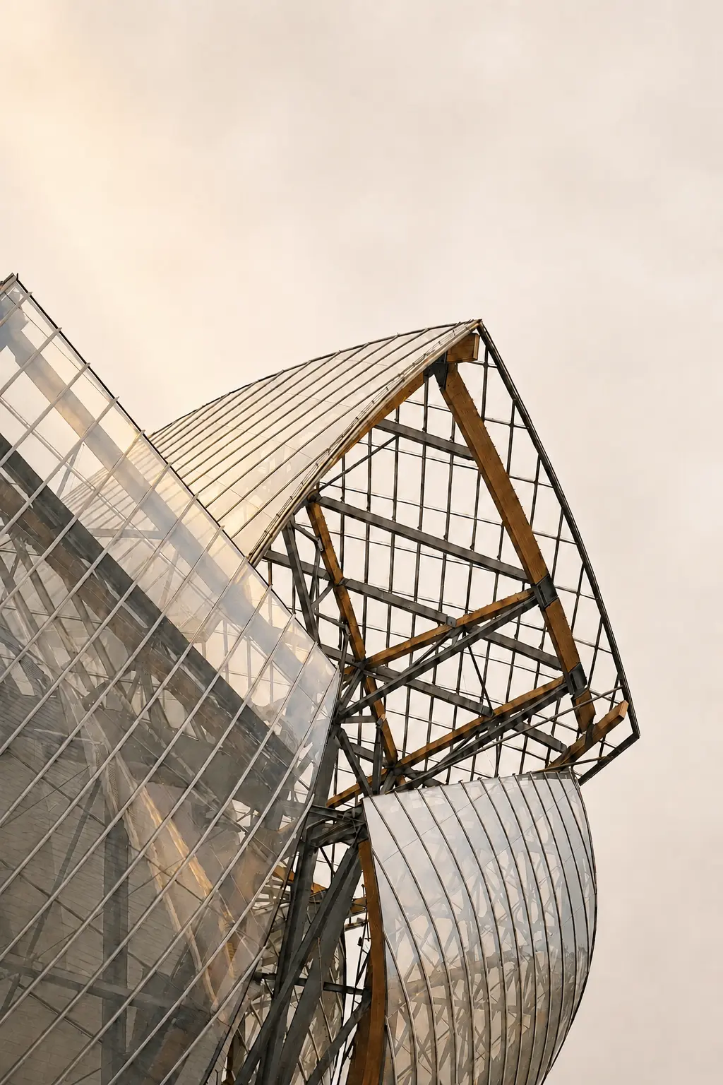 The Fondation Louis Vuitton in the Bois de Boulogne